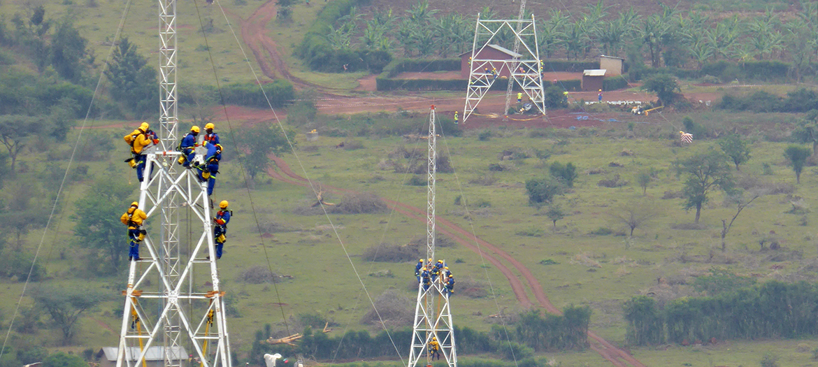220-kV-Stromübertragungsleitung zwischen Uganda und Ruanda